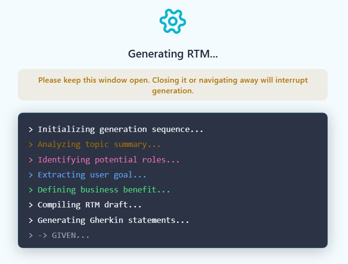 Upload SOW to generate requirements